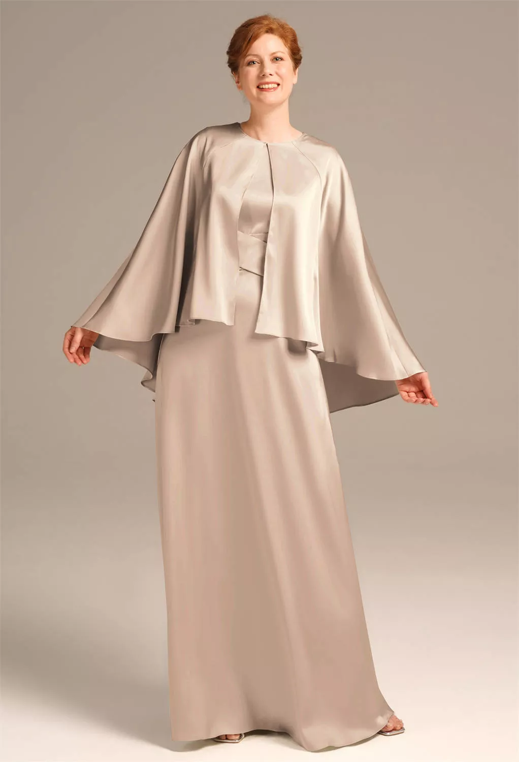 AW Katabatic Taupe  Mother of the Bride Dresses